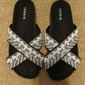 Torrid beaded sandals
